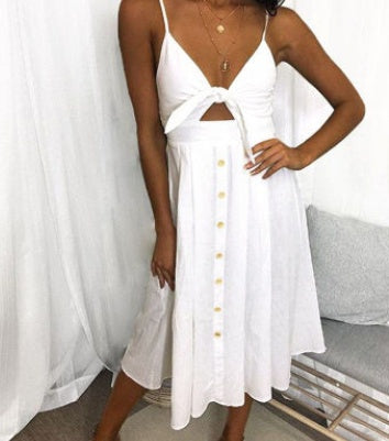 Robe longue femme — Dos nu sans manches