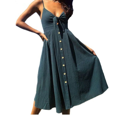 Robe longue femme — Dos nu sans manches