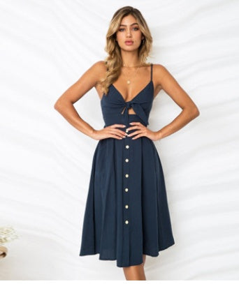 Robe longue femme — Dos nu sans manches
