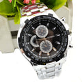 Montre quartz homme acier lumineux