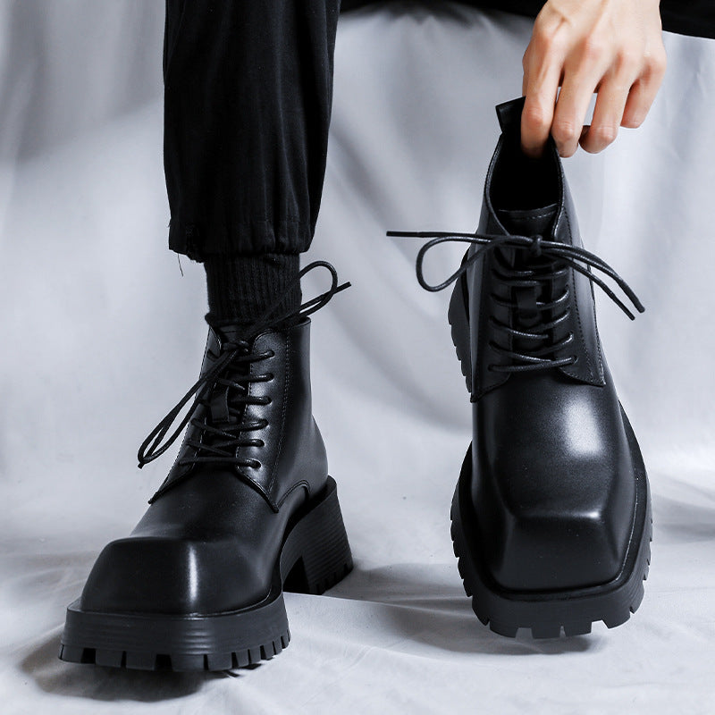 Chaussures derby homme semelle épaisse