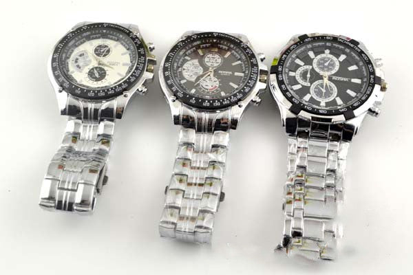 Montre quartz homme acier lumineux